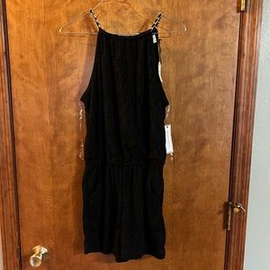 Nwt Bisou Bisou Black Romper